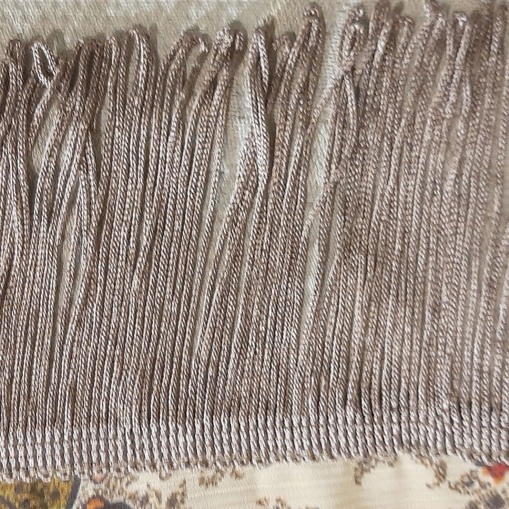 Rayon Scarf with Tassels - Picture 11 of 12